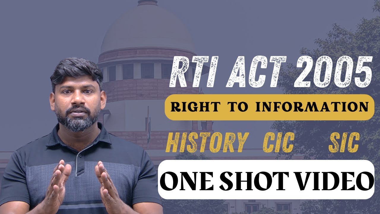 RTI// RIGHT TO INFORMATION ACT BY REMO SIR
