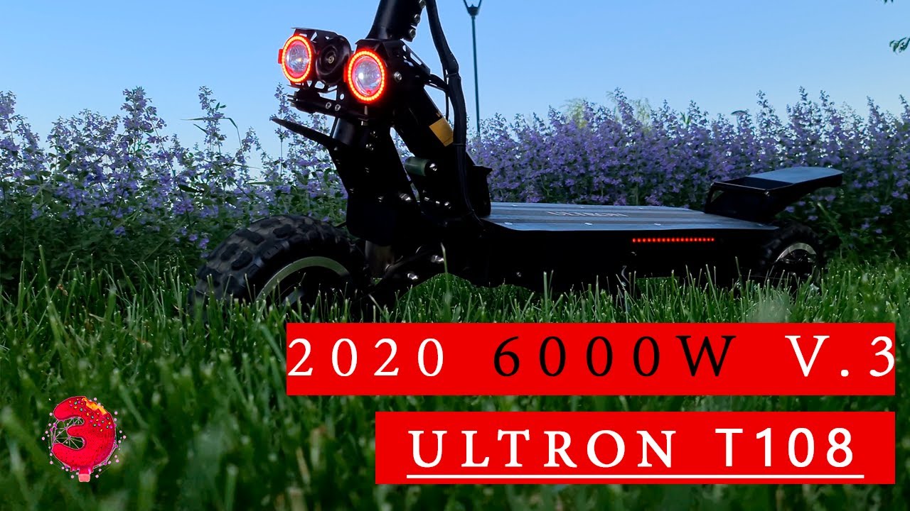 НОВЫЙ электросамокат ULTRON T108 6000W 60V35AH | Версия ИЮНЬ 2020!