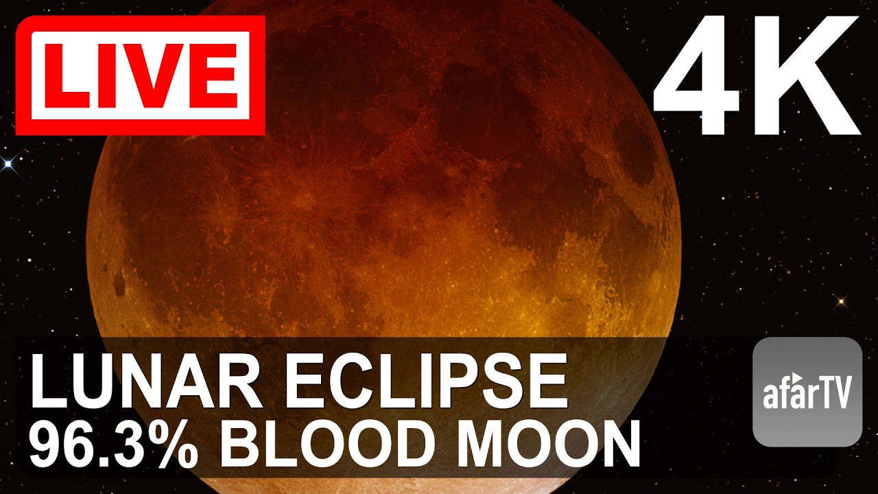 🌕 LIVE: Lunar Eclipse in 4K! Near-Total &ldquo;Blood Moon&rdquo; | August 27&ndash;28, 2026