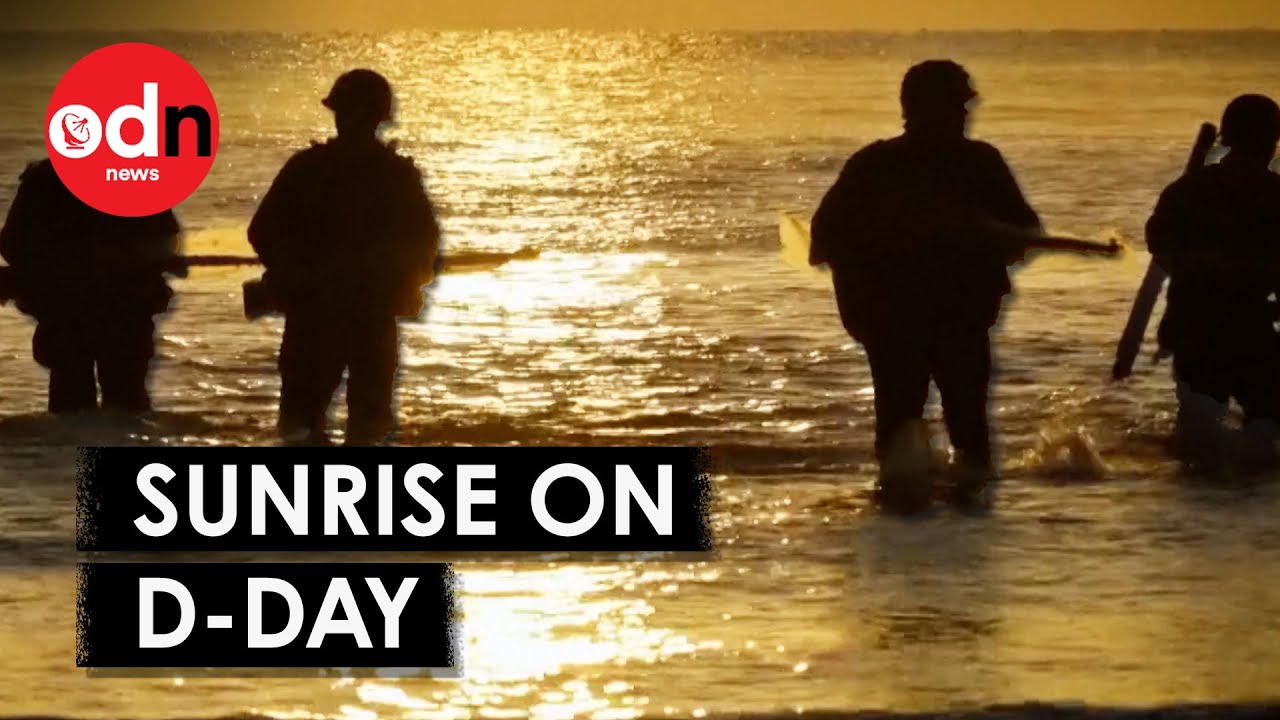 D-Day Anniversary: Hundreds Watch Stunning Sunrise Over Normandy Beaches