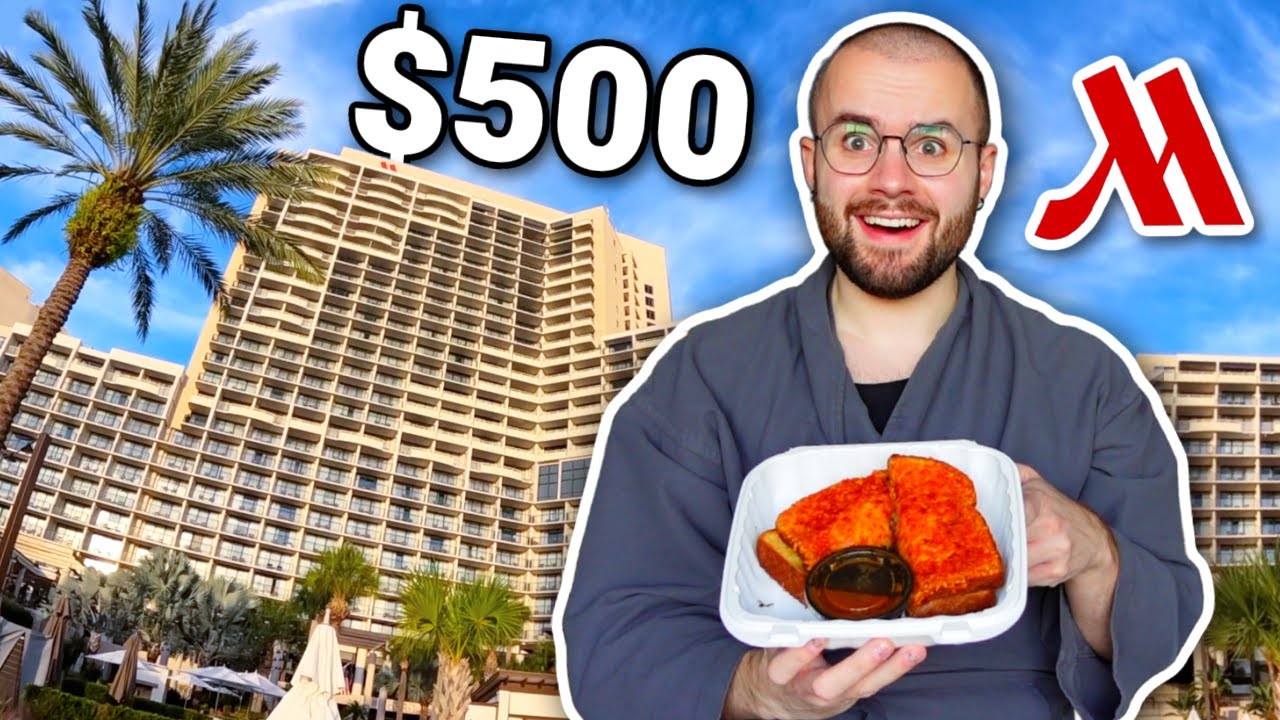 $500 Day At The World's LARGEST Marriott Hotel! 4-STAR Room Service Orlando World Center Review