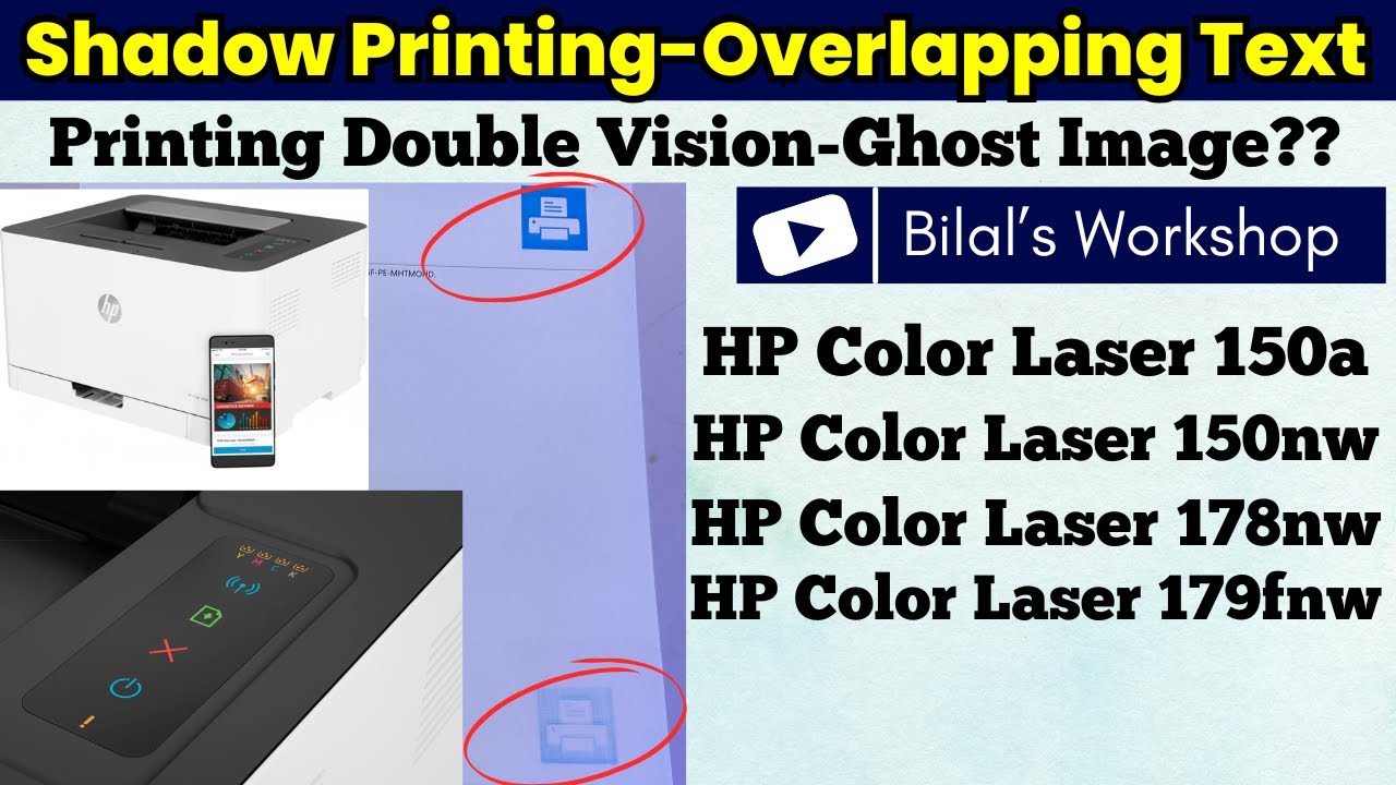 How to Fix Shadow Printing, Doubling Image, and Fade Shadow Doubling in HP Color Laser Printer?