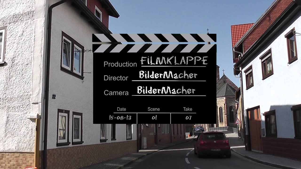 Filmklappe im 