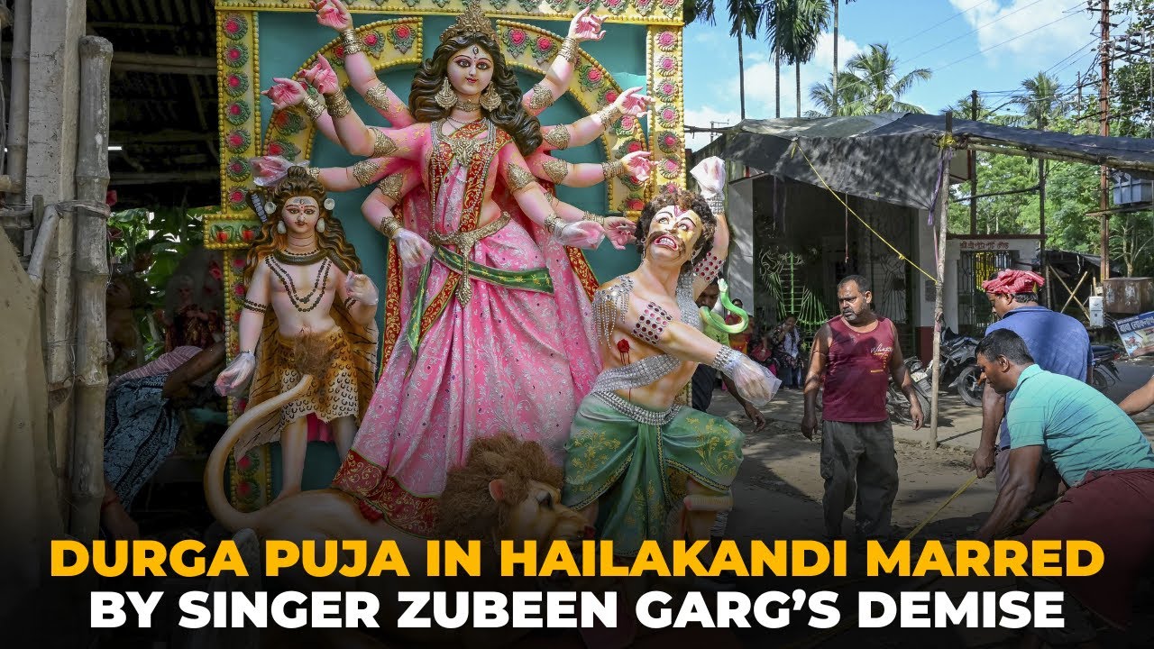 Durga Puja: Festive mood in Hailakandi dampened by demise of singer Zubeen Garg