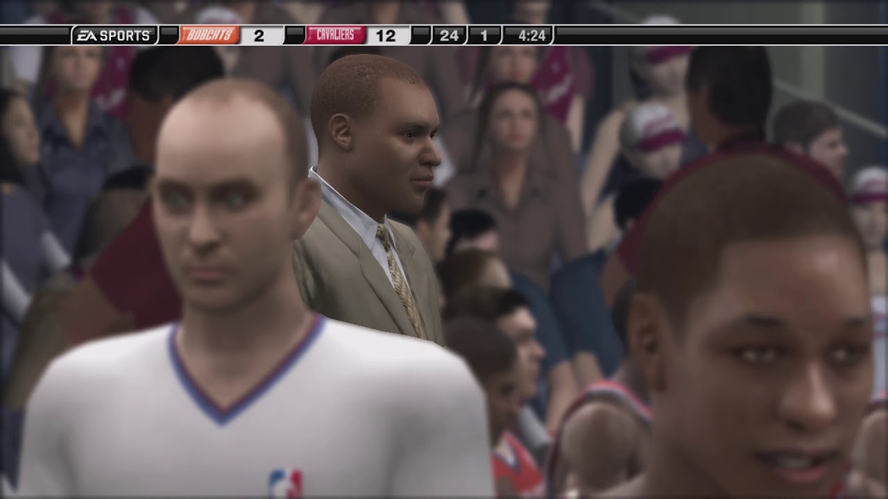 NBA live 07 xbox 360 gameplay - Charlotte Bobcats vs Cleveland Cavaliers