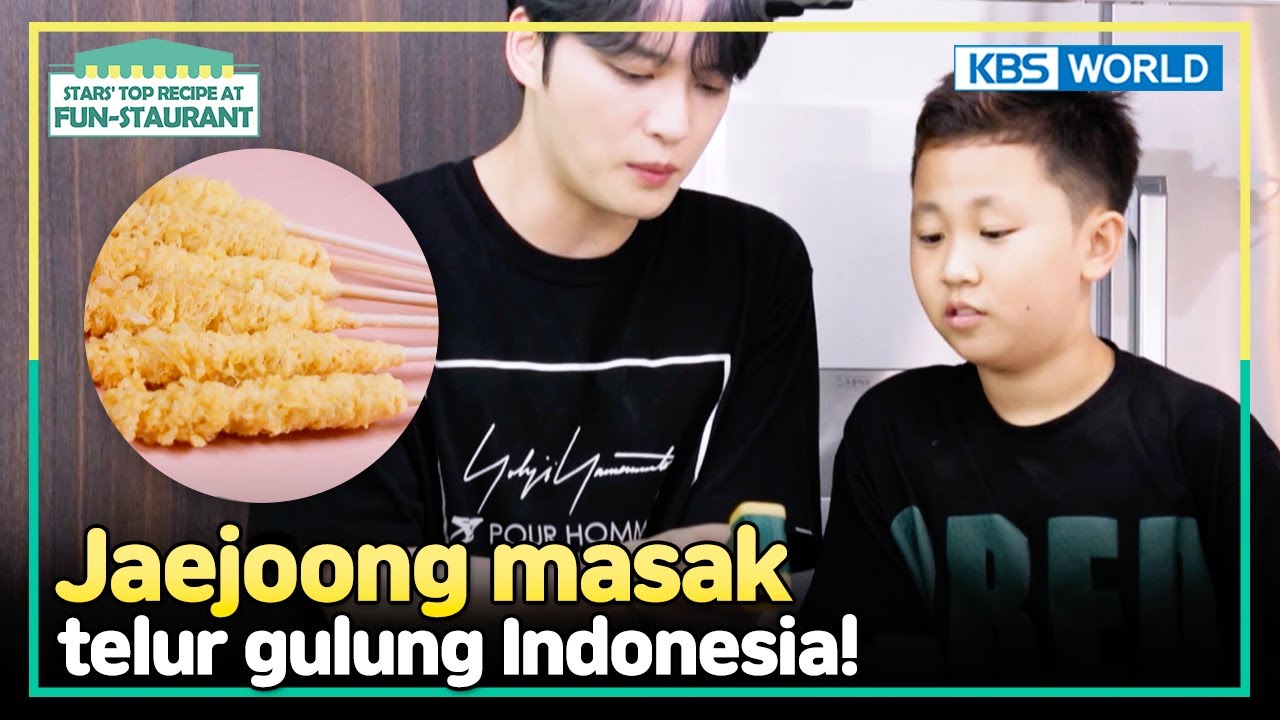 [IND/ENG] Jaejoong masak jajanan Indonesia untuk keponakannya?! | Fun-Staurant | KBS WORLD TV 241118