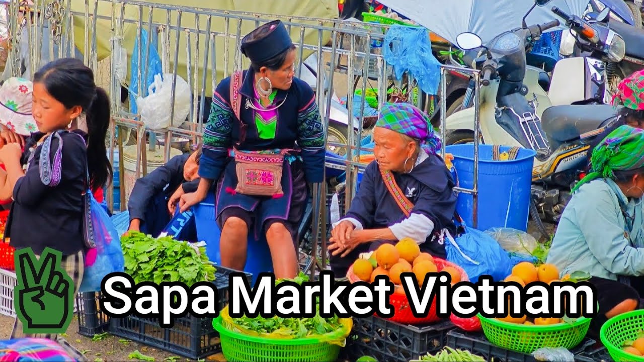 Sapa Market Vietnam &ndash; Experience Local Life 🇻🇳 4K