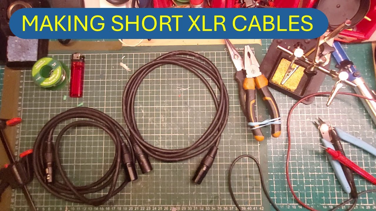 Making up short XLR cables