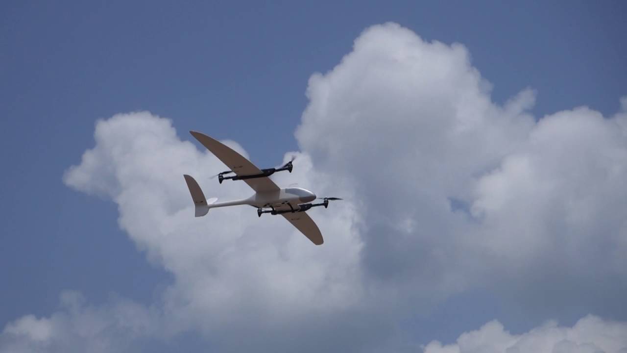 VTOL Tiltrotor UAV flight compilation