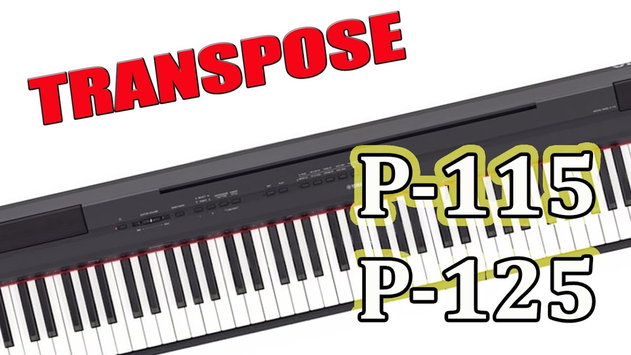 PIANO YAMAHA P-105 P-125 Função TRANSPOSE