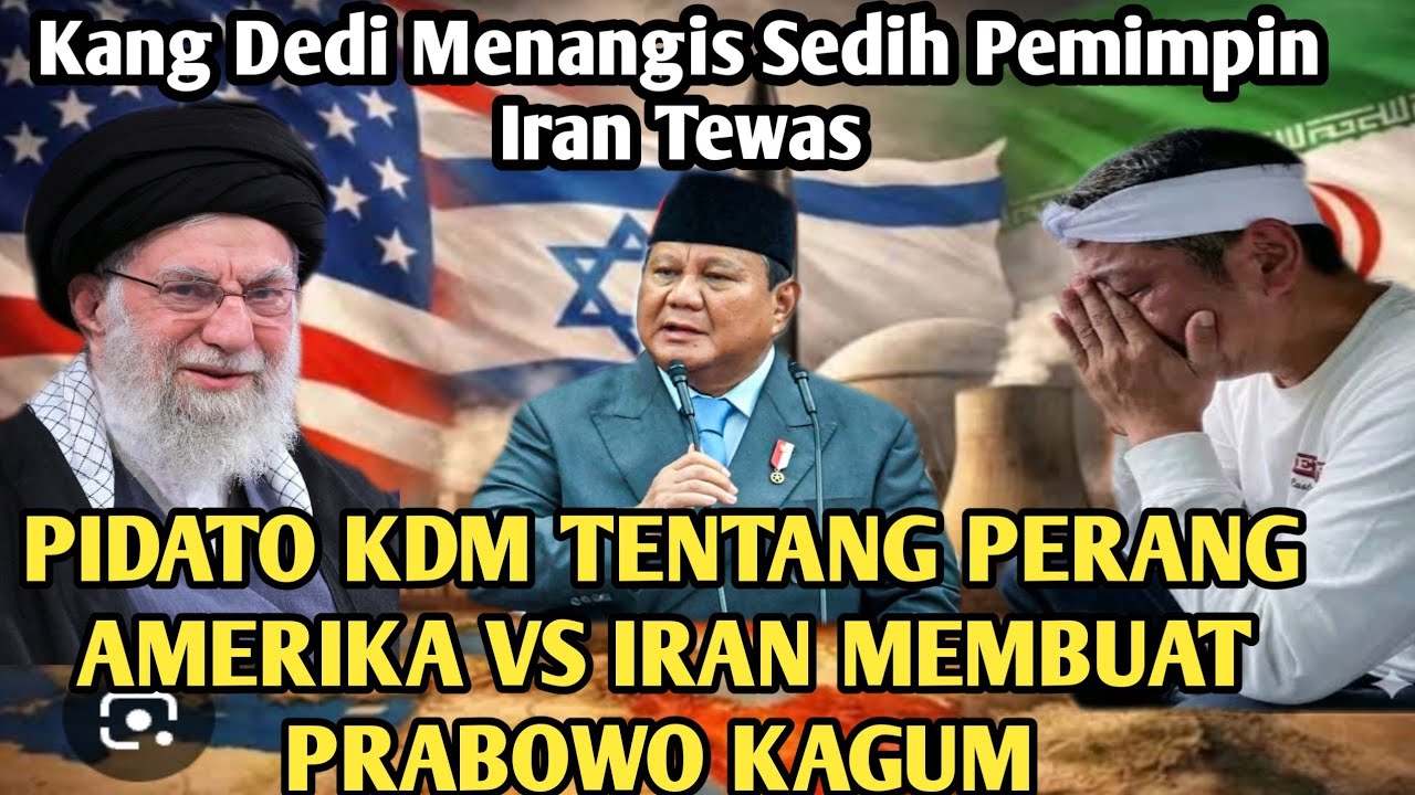 GUBERNUR RASA PRESIDEN..!! KANG DEDI BERBELASUNGKAWA ALI KHAMENEI TEWAS .!!! 