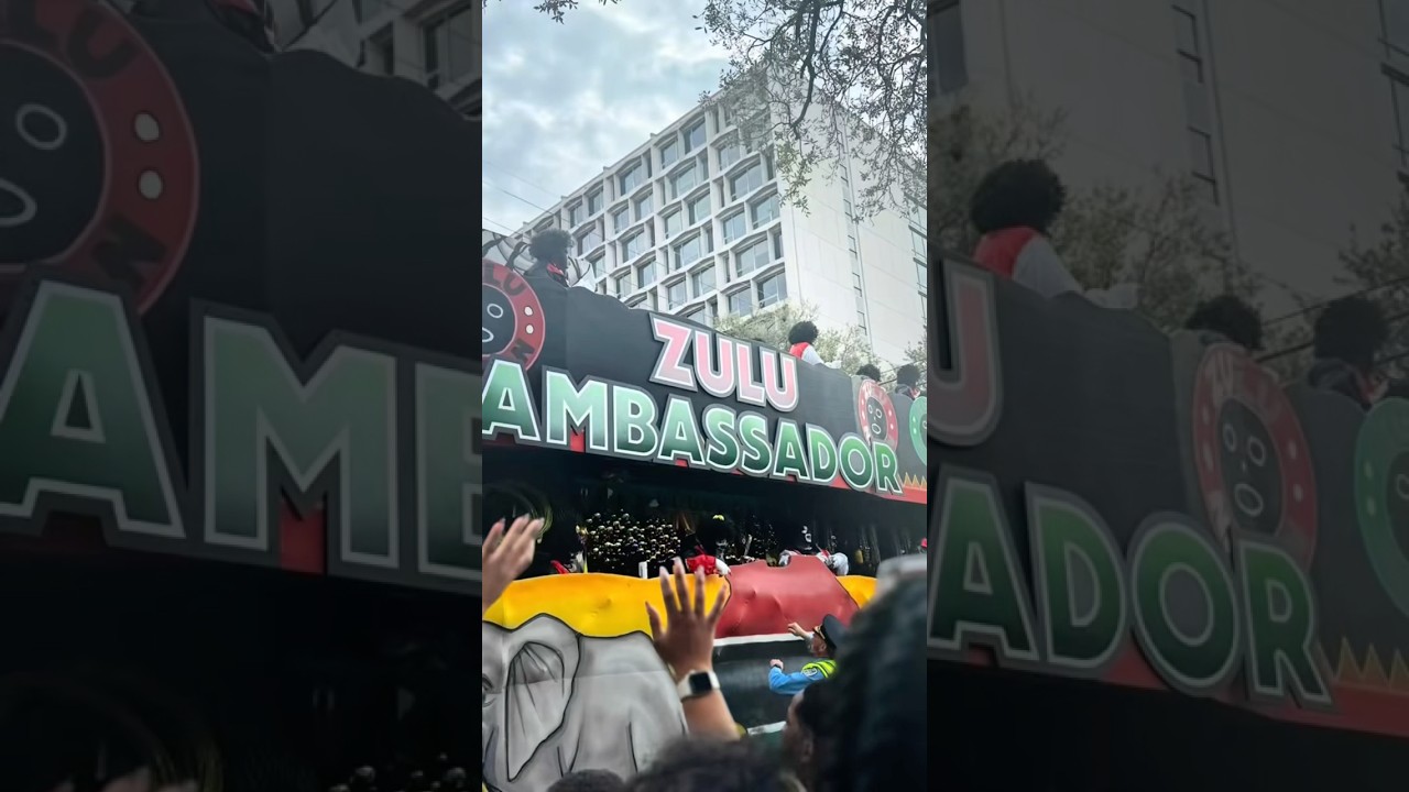 Zulu Parade for Mardi Gras in New Orleans 2025