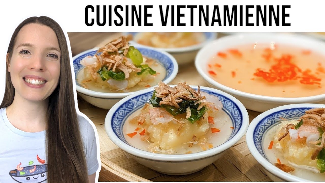 BANH BEO - CRÊPES DE RIZ VAPEUR AVEC GARNITURE DE CREVETTES - RECETTE VIETNAMIENNE - HOP DANS LE WOK
