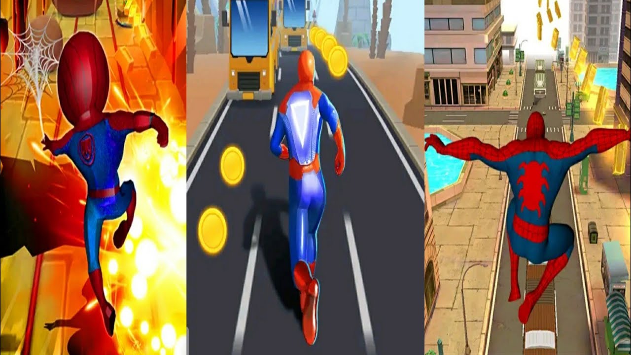 Spider Endless Subway Hero Run VS Spider Hero Dash VS Spider Hero Boy Man Gameplay