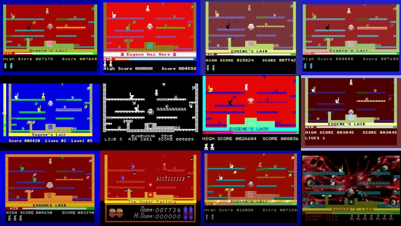 Manic Miner: jugando a 12+1 versiones
