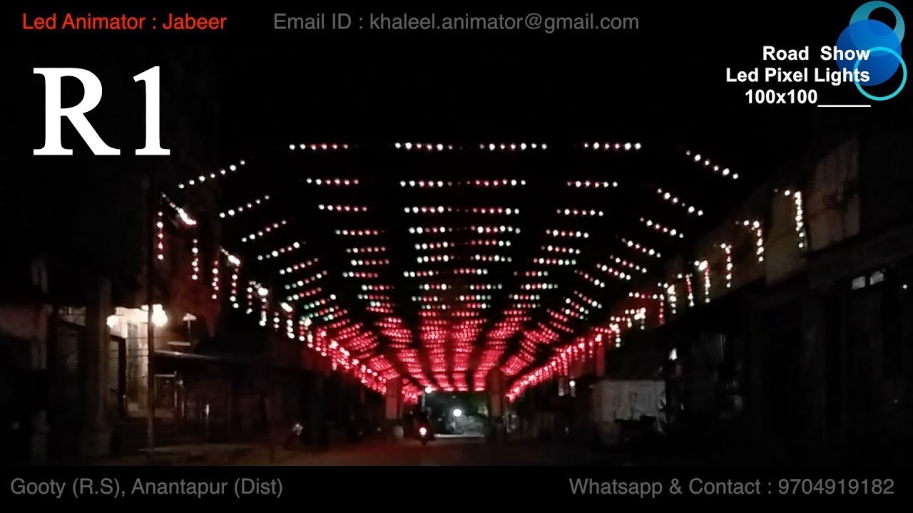 pixel led road show in gooty WS8211