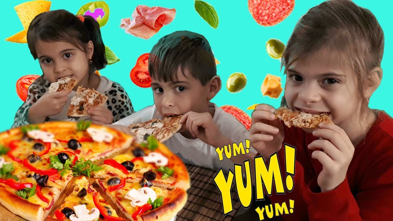 Fındıklar. Mikail Elis Meryem ile pizza yapıyorlar