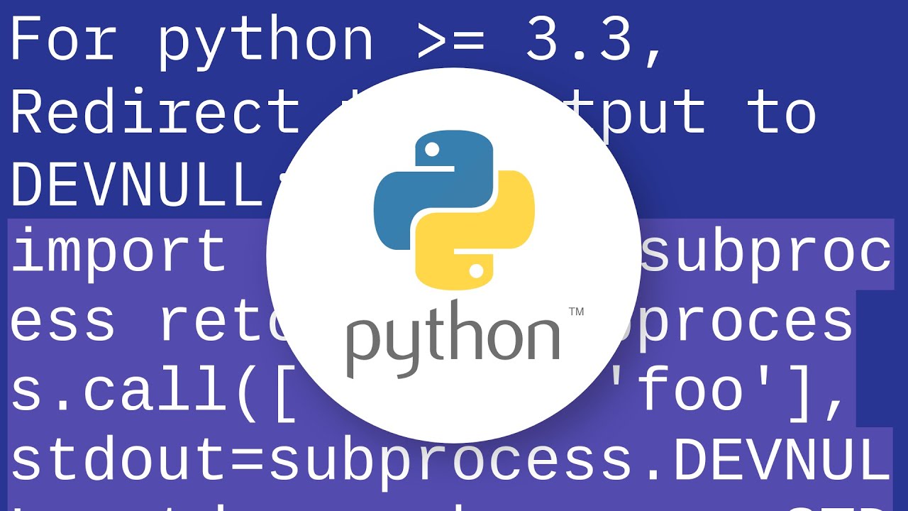 How to hide output of subprocess