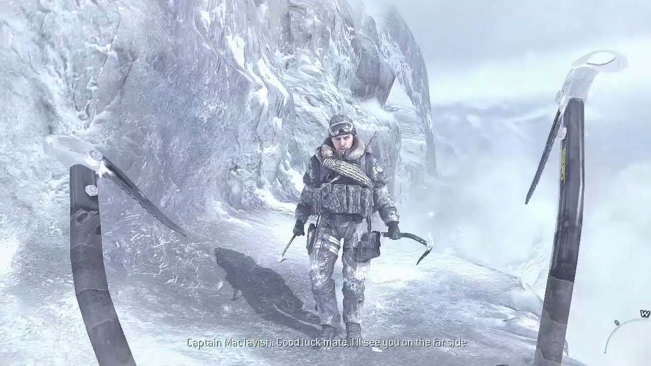 Call Of Duty Modern Warfare 2 Cliffhanger Mission - Stealth & Combat Gameplay (COD MW2 Campaign)
