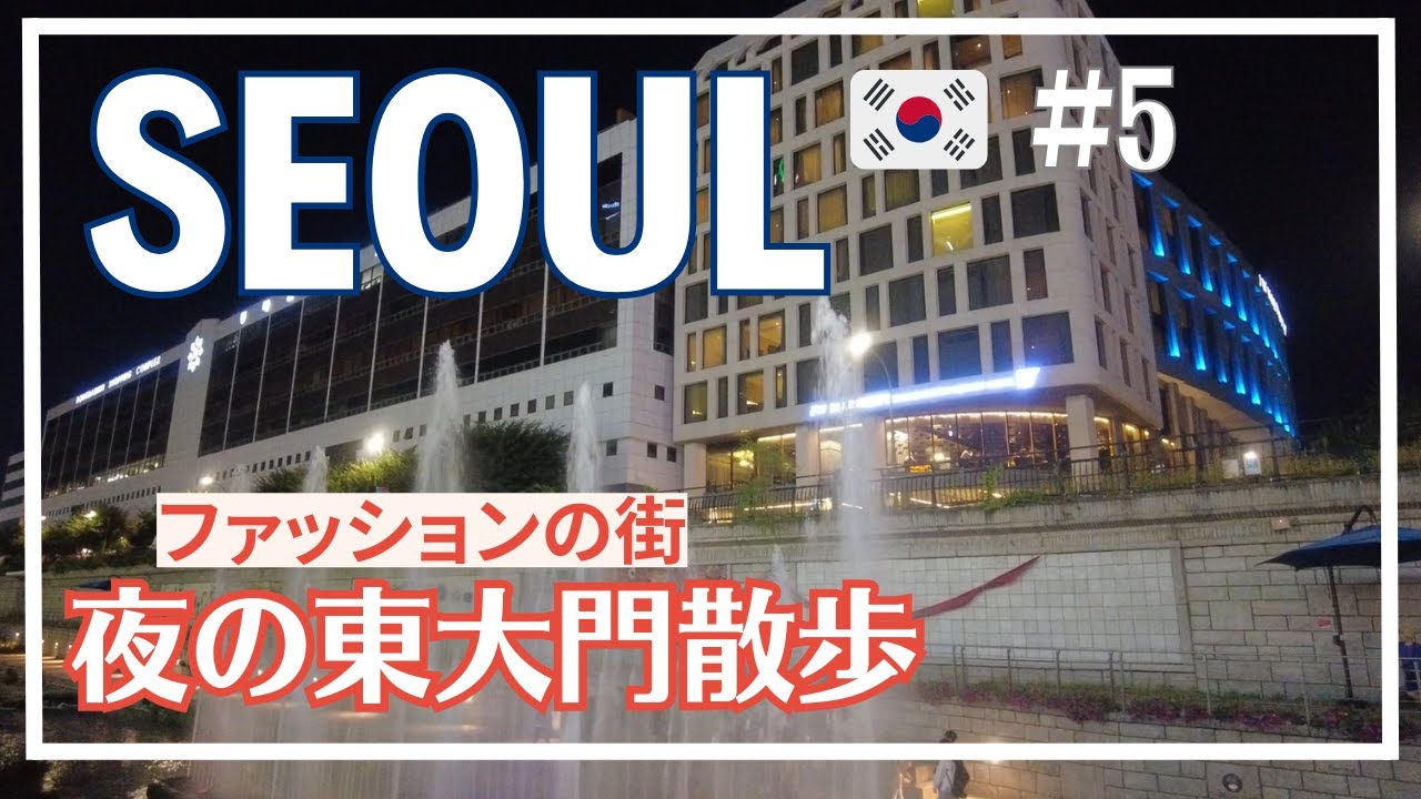 【韓国SEOULソウル】#5/ファッションの街　夜の東大門散歩/明洞餃子で絶品餃子