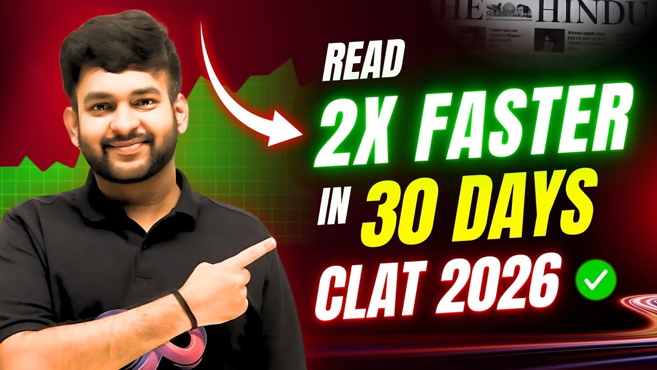 How to Boost Your Reading Speed in 30 Days ⏱️| CLAT 2026 Prep Tips & Reading Myths vs Reality 📖