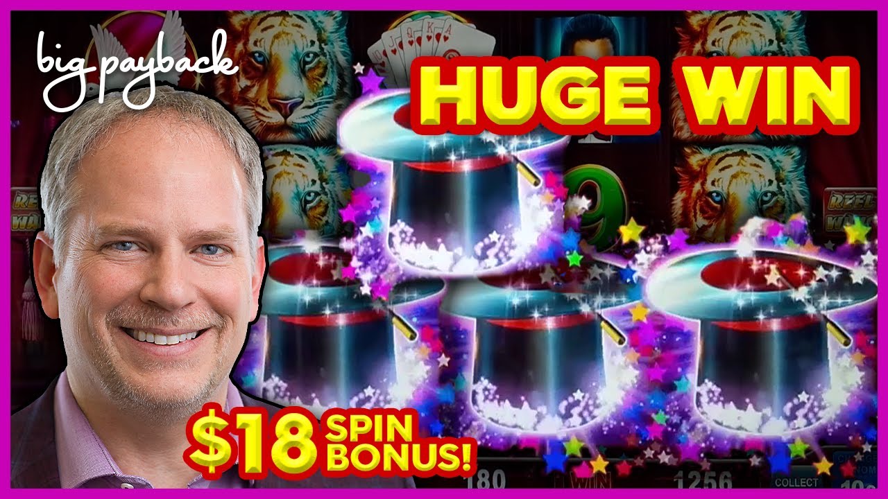 Retrigger → HUGE on Lock It Link Hold Onto Your Hat Slots! $18/SPIN BONUS FINALE!