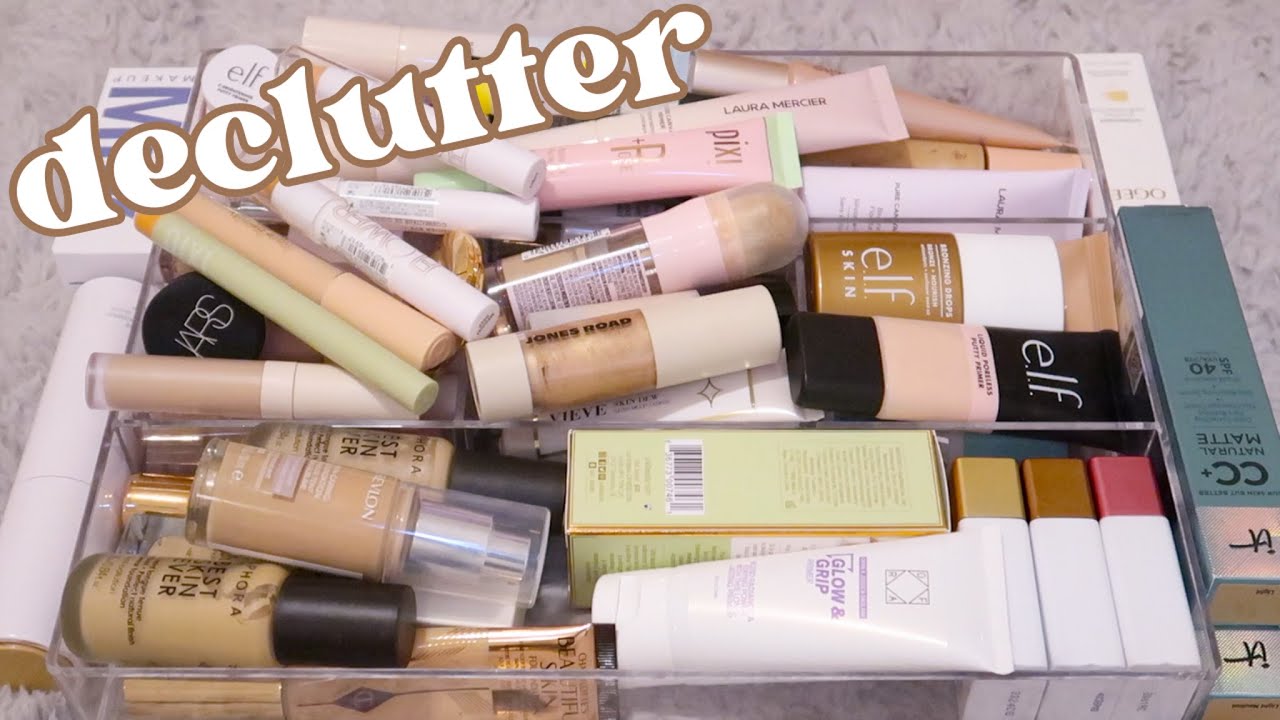 bringing back the makeup declutter series!! ✨primers, foundations & concealers✨