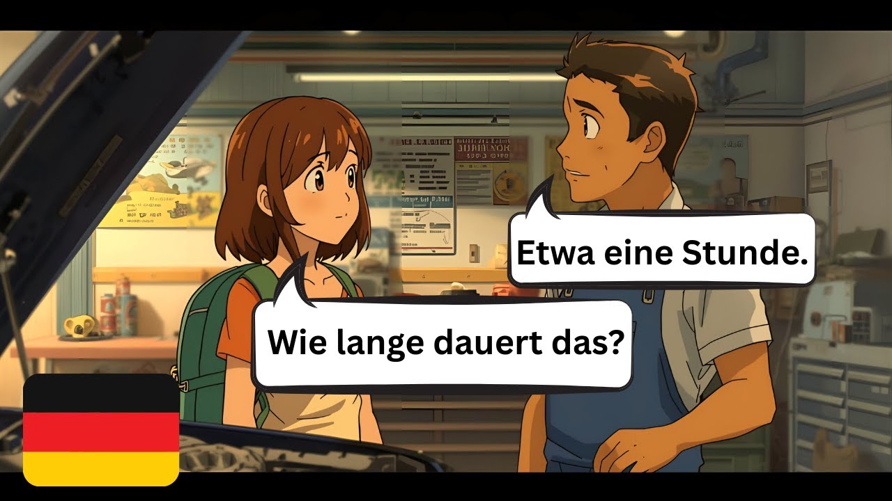 Learn German with simple German Conversations (A1-A2) | Car Breakdown & Buying a New Car Dialogues