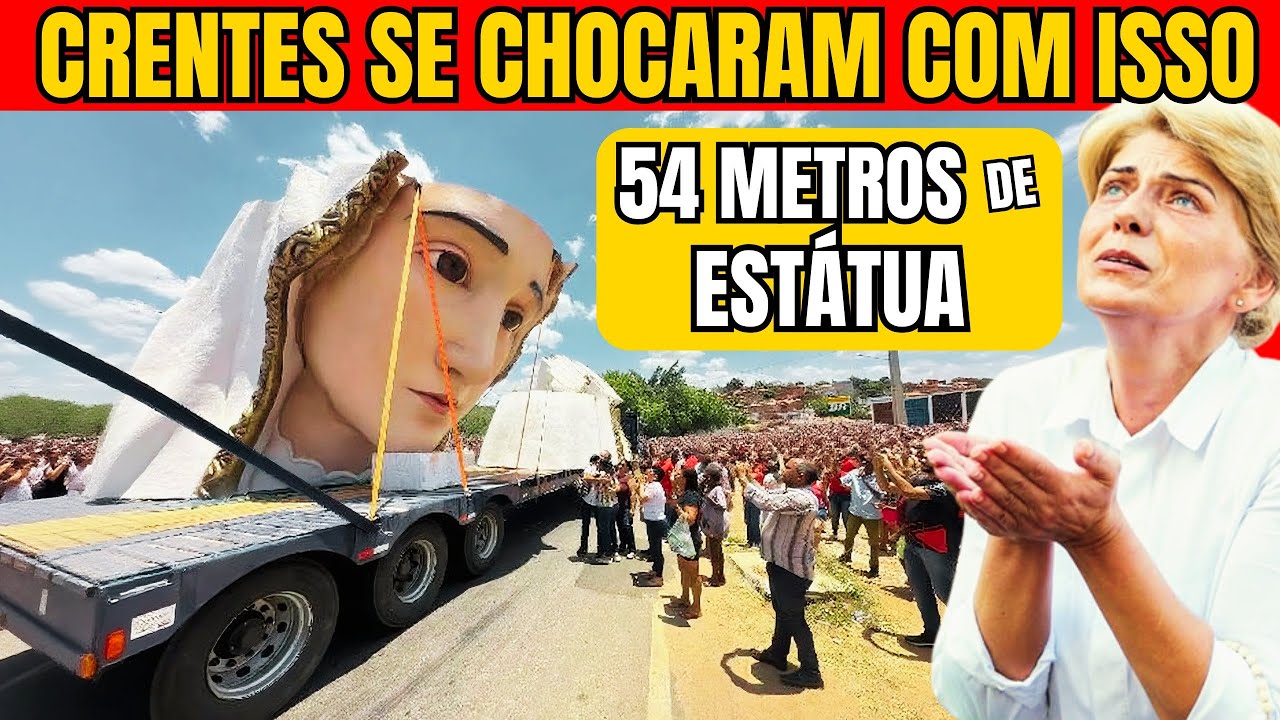 ADEUS, RIO? MULTIDÃO ENTRA EM TRANSE AOS PÉS DESSA ESTÁTUA MONUMENTAL DE NOSSA SENHORA DE FÁTIMA