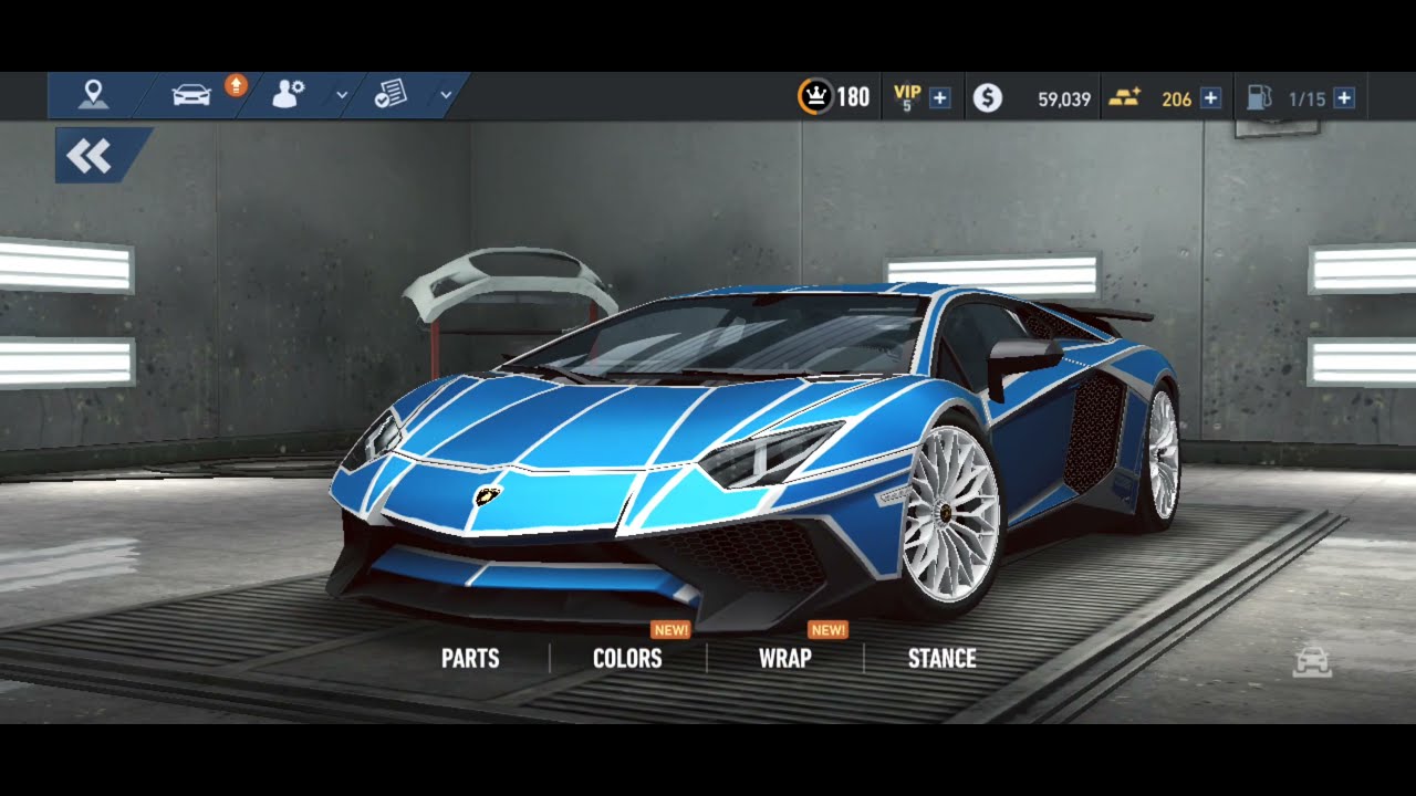 NFS: No Limits Lamborghini Aventador SV stage up + Modification + Underground Rivals