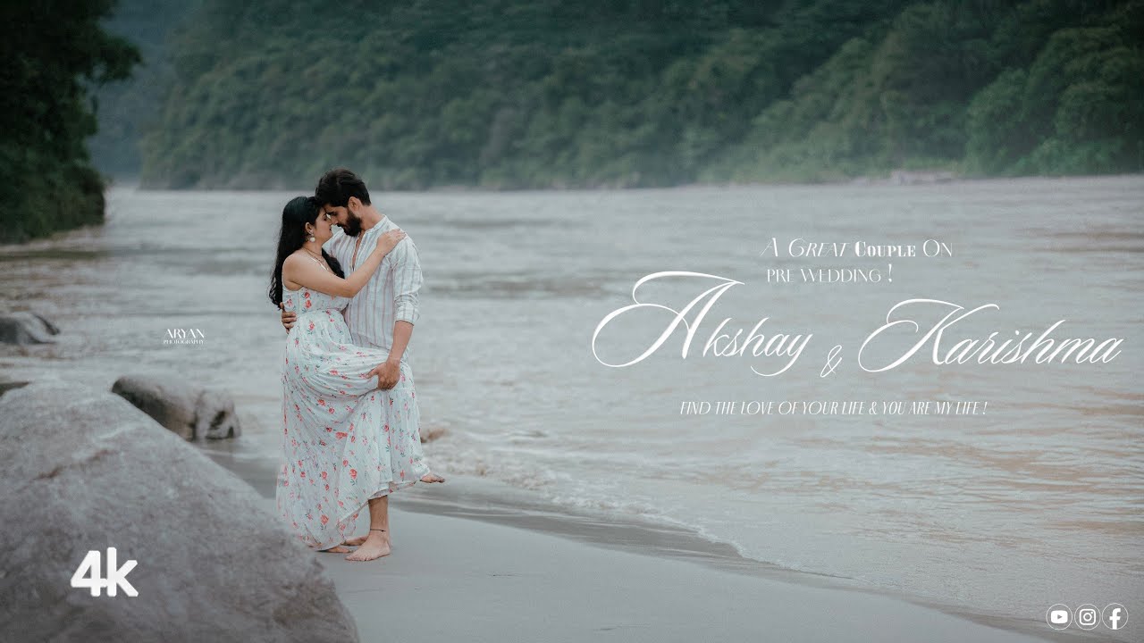 Best Rishikesh Pre Wedding Shoot 2025 | 4K Video | Akshay & Karishma | Aryan Photography Uttarakhnad