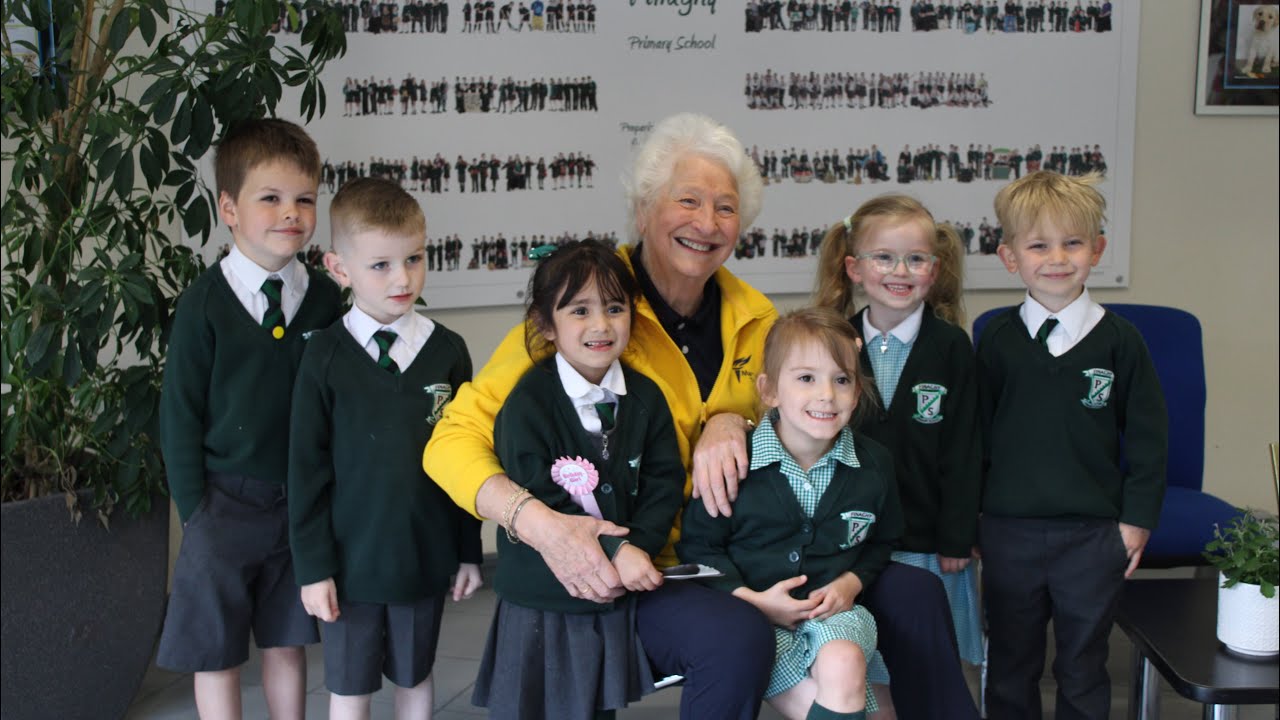 Dame Mary Peters Visits Finaghy Primary School