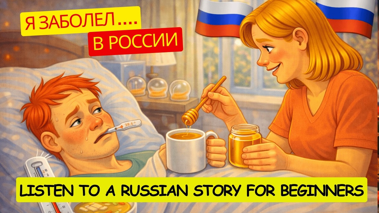 Russian Listening Practice | I Got Sick… My Russian Wife Cured Me (Slow Russian B1)