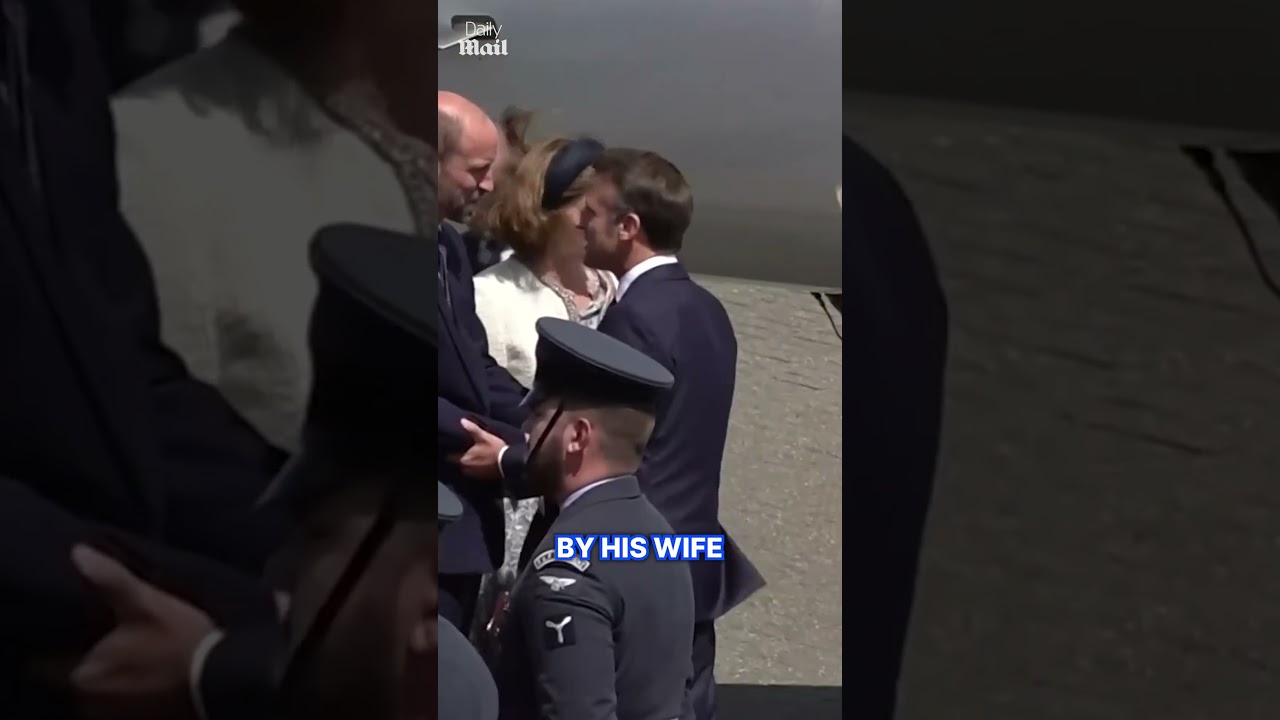 Emmanuel Macron snubbed by wife Brigitte while offering hand off plane