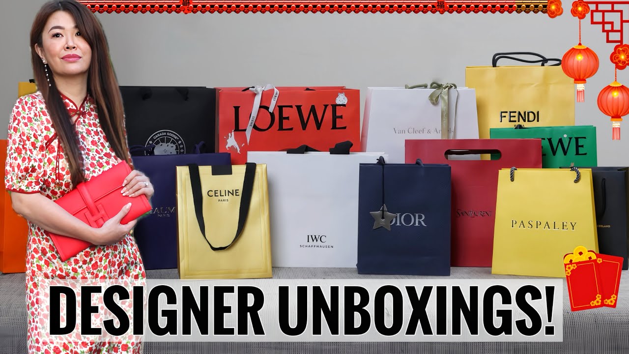 *UNBOX WITH ME* 17 Designer Unboxings | Lunar New Year 2025 🧧 HERMES, DIOR, FENDI, YSL & more