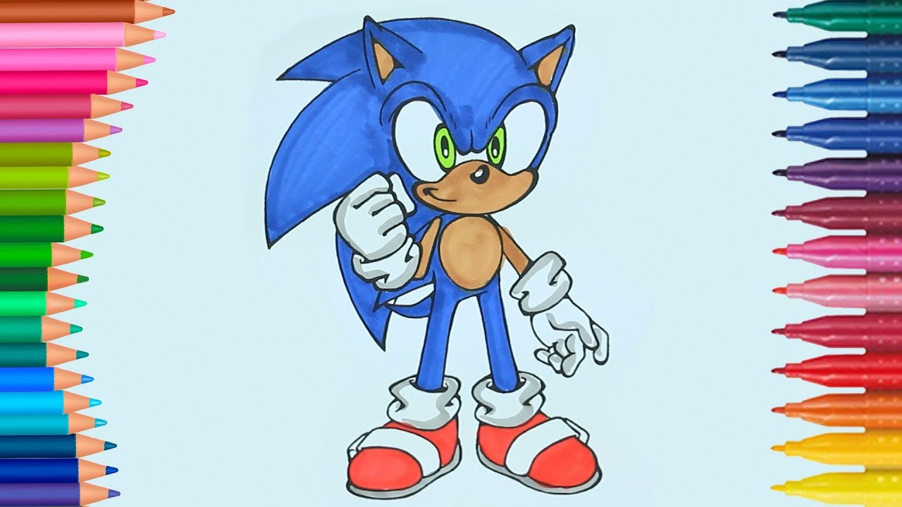 Sonic | Come disegnare e colorare | Disegni da colorare | Cose da colorare