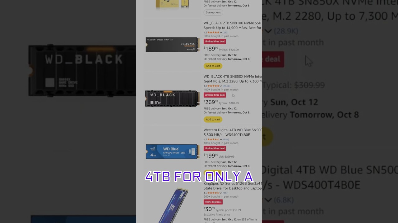 Which SSD Would YOU Go For?! #tech