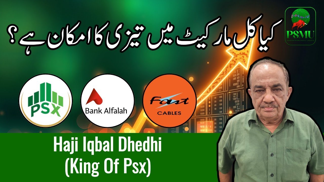 Is a Market Rally Expected Tomorrow | Haji Iqbal Dhedhi | Psx, Bafl, Fcl | PSMU