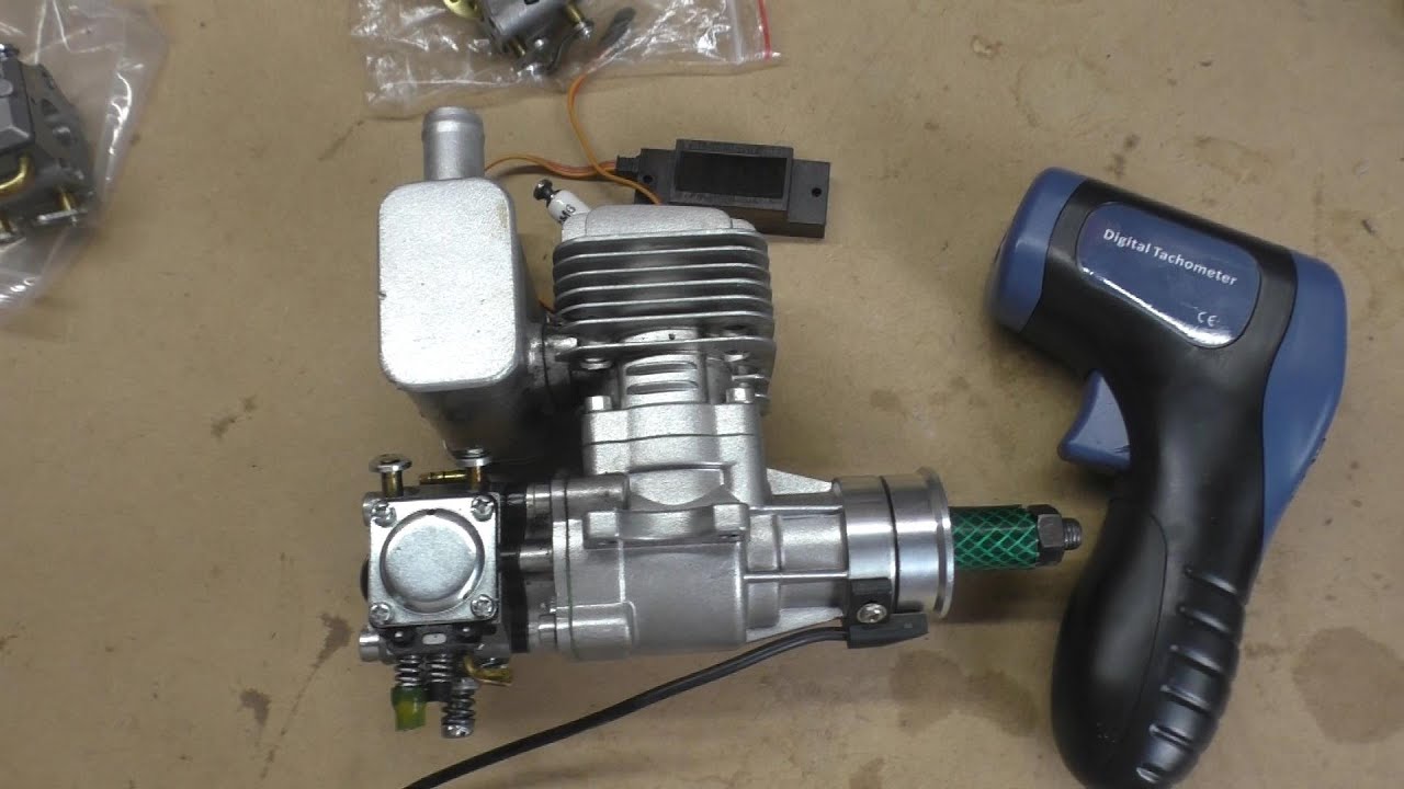RCGF 15cc Stinger petrol/gasoline engine - fine tuning the top end