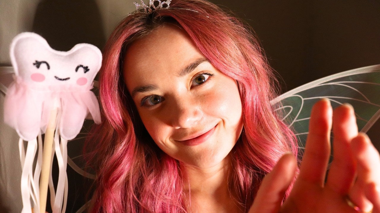 ASMR TOOTH FAIRY Helping You Sleep & Teeth Cleaning Roleplay! Ear To Ear Whispering