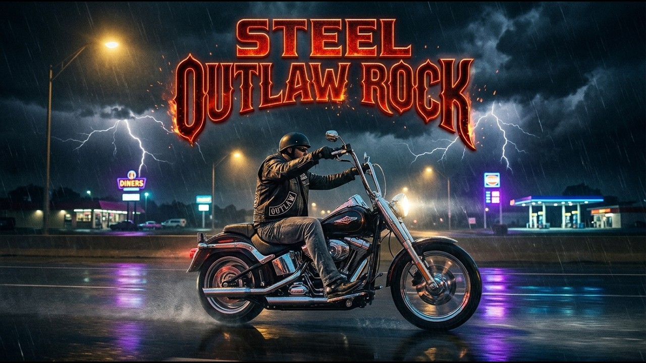Steel Outlaw Rock 🔥 Midnight Rebel Riders | Hard Rock Highway Playlist