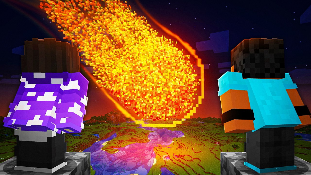 SIMULADOR DE DESTRUIÇÃO NO MINECRAFT (com meu parça @AL3XEY )
