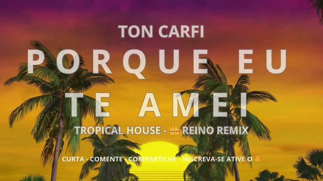 PORQUE EU TE AMEI - TON CARFI [ TROPICAL HOUSE GOSPEL]  WILDE BEATS 👑 REINO REMIX