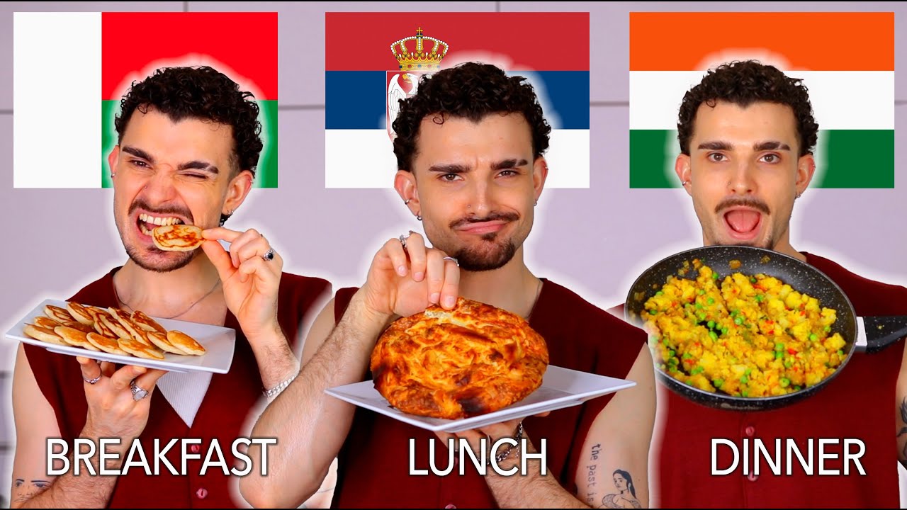 One Day ONLY Eating Meals from Different Countries