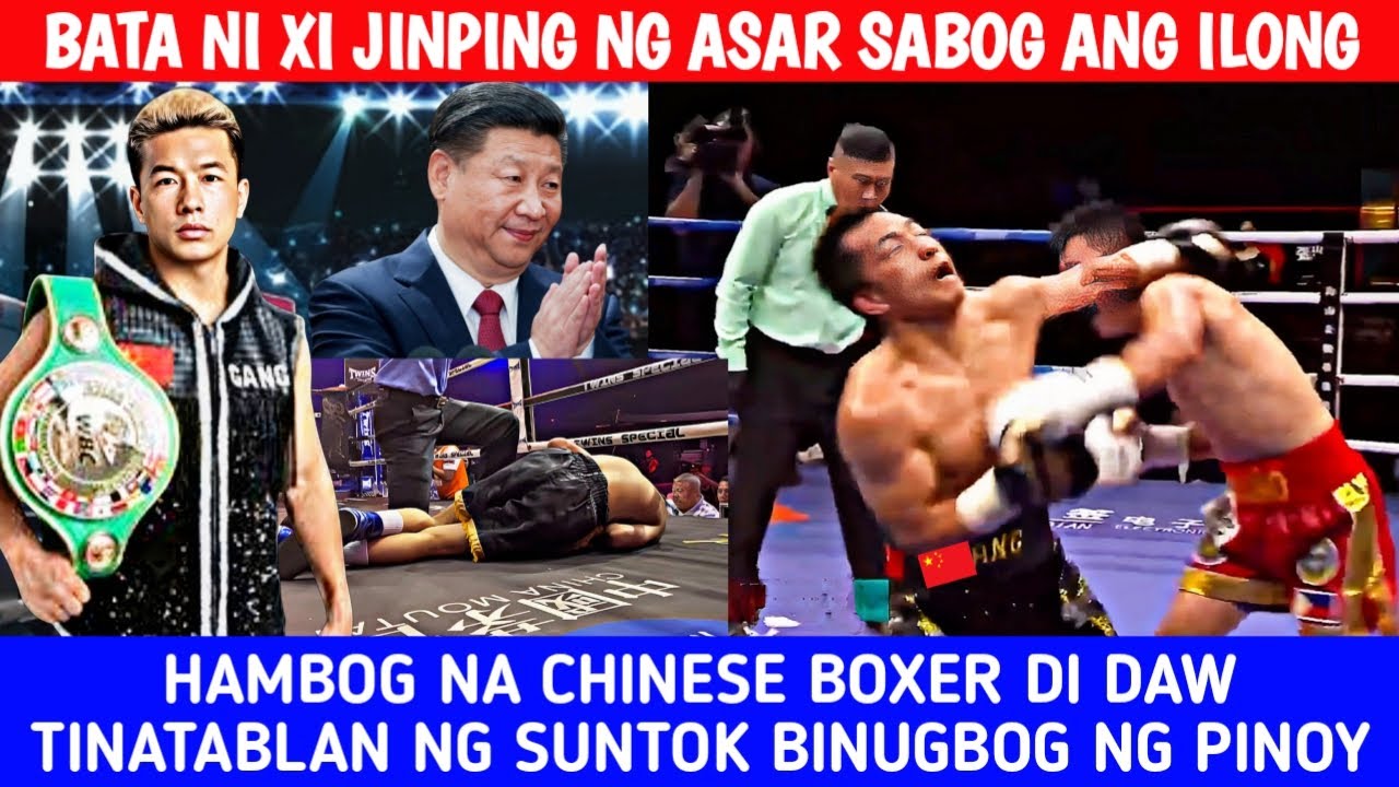 Hambog Na Chinese Boxer Di Daw Tinatablan Ng Suntok Binugbog Ng Pinoy