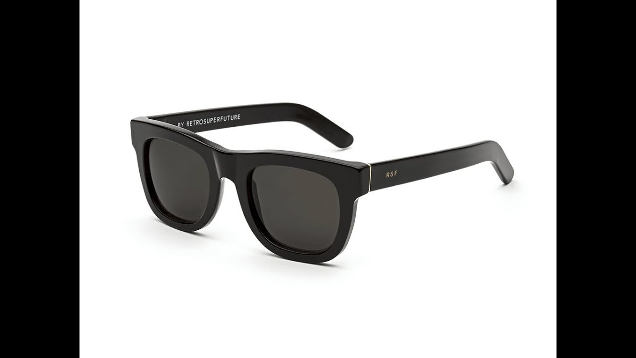 Unboxing Genuine Sunglasses Retrosuperfuture J6C Ciccio Black Occhiali da Sole