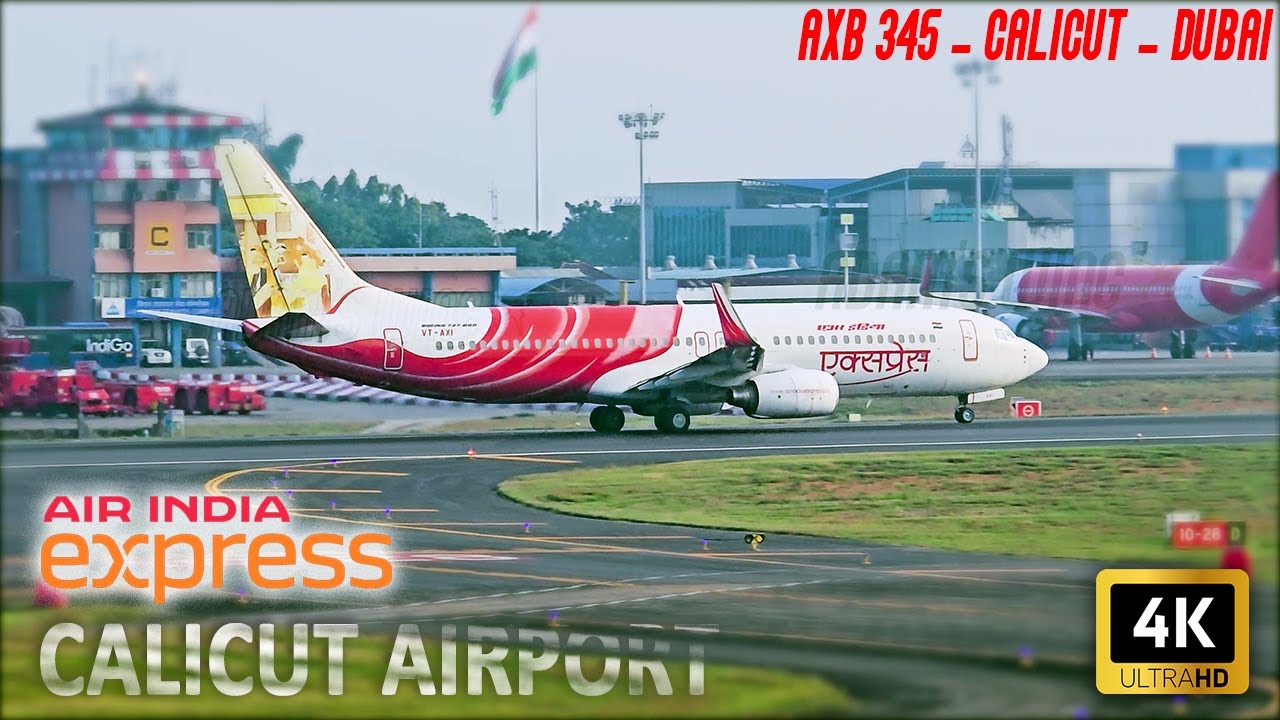 Air India Express Boeing 737-8 Takeoff from Calicut Runway 10 AXB345  VT-AXI #karipur  #ccj