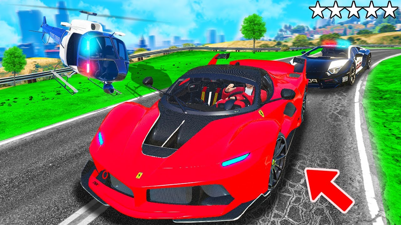 POLIZEI verfolgt FERRARI in GTA 5! (Polizei vs. Dieb)