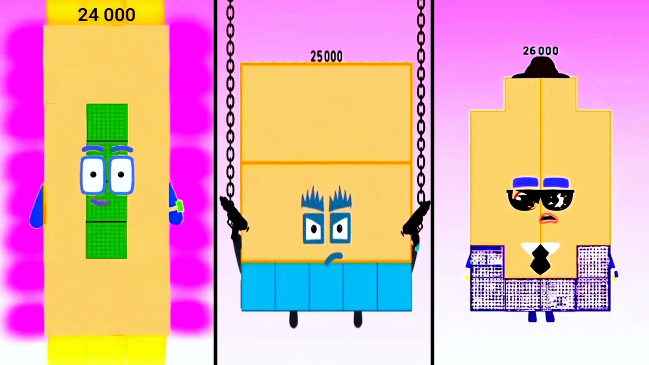 Sprunki OC ALL Numberblocks 24 000 - 25 000 - 26 000 | Compilation Incredibox #sprunki #numberblock
