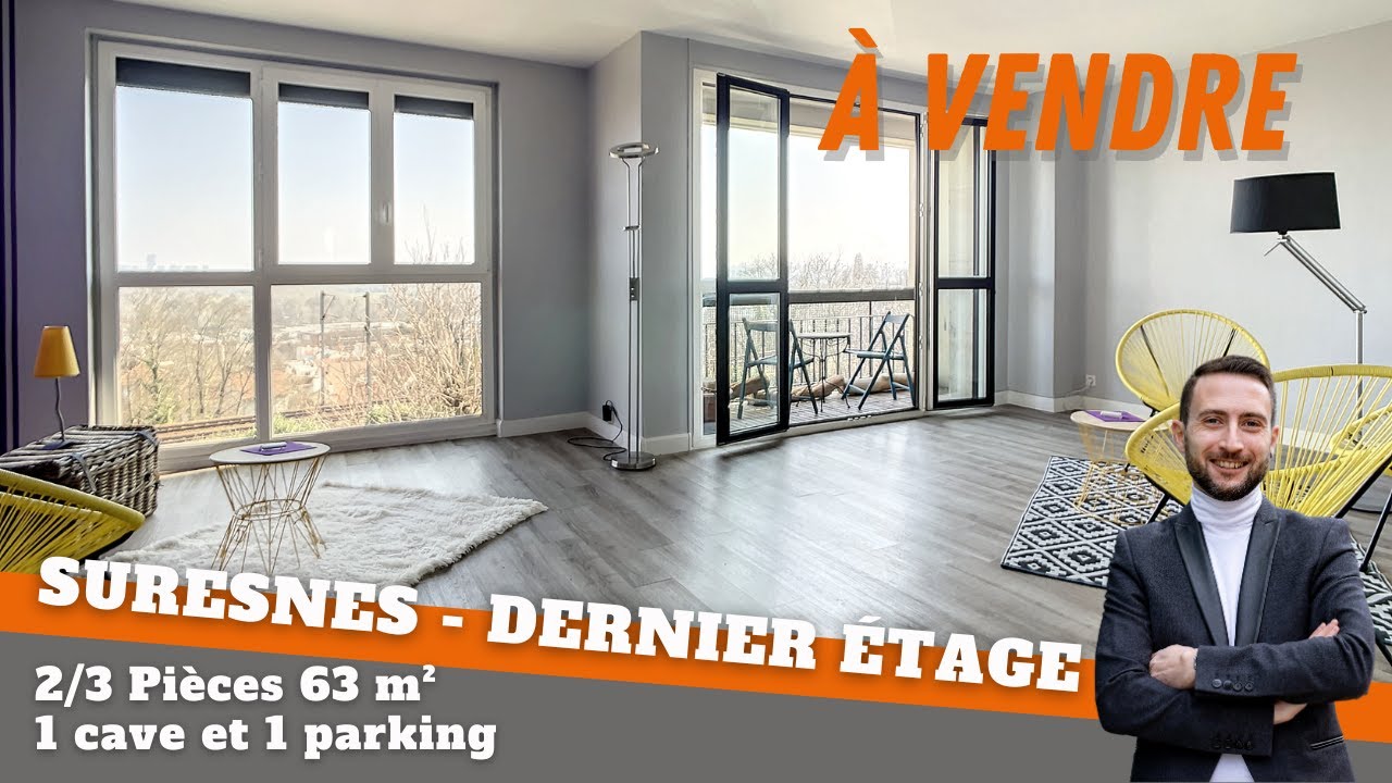 📰 SURESNES - APPARTEMENT 2/3 PIÈCES 63M² !